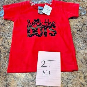 Red 'Rock the Dots' Kids Tee